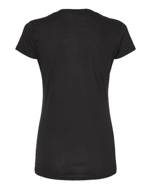 Tultex Women's Poly-Rich V-Neck T-Shirt thumbnail 4