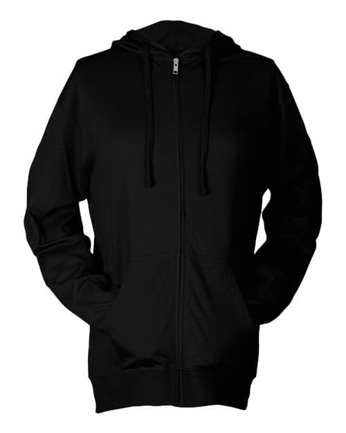 Tultex Unisex Beach Full-Zip Hooded Long Sleeve T-Shirt thumbnail 3