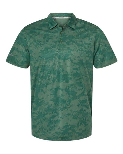Adidas Men's All Over Camo Print Polo thumbnail 3