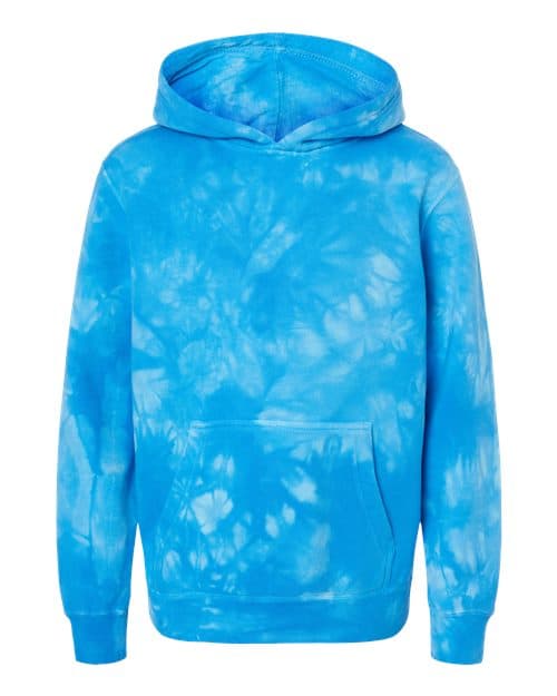 Independent Trading Co. Youth Midweight Tie-Dyed Hooded Sweatshirt thumbnail 3