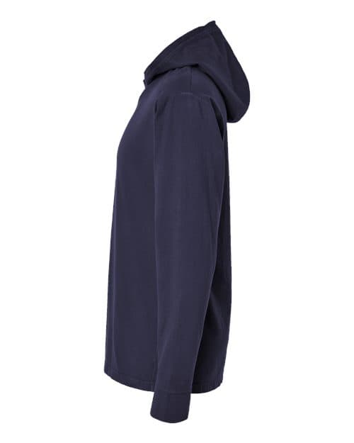 ComfortWash by Hanes Unisex Garment-Dyed Jersey Hooded Long Sleeve T-Shirt thumbnail 6