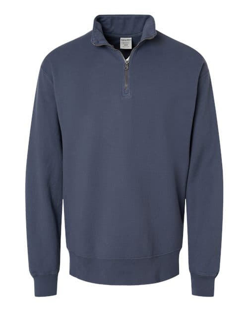 ComfortWash by Hanes Unisex Garment-Dyed Quarter-Zip Sweatshirt thumbnail 3