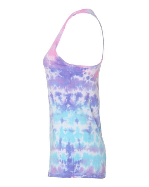 Colortone Women's Tie-Dyed Racerback Tank Top thumbnail 6