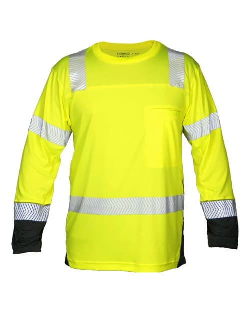 Kishigo Unisex Premium Black Series® Cool Touch Class 3 Long Sleeve T-Shirt thumbnail 2