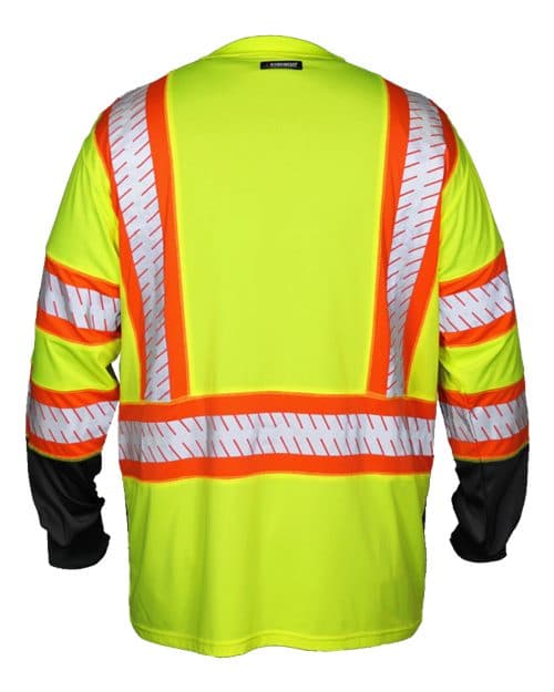Kishigo Unisex DOT Class 3 Long Sleeve T-Shirt thumbnail 3