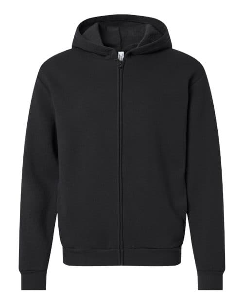 American Apparel Unisex ReFlex Fleece Full-Zip Hoodie Sweatshirt thumbnail 3