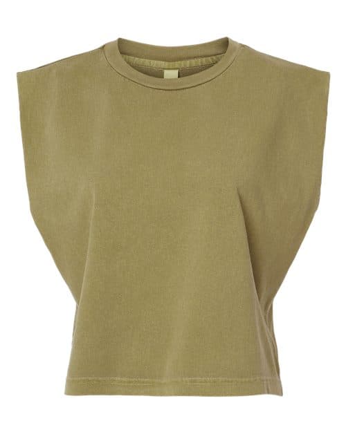 American Apparel Women's Heavyweight Cotton Garment-Dyed Muscle Tee thumbnail 3