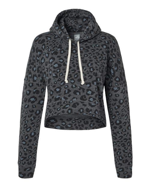 J. America Women's Crop Hooded Sweatshirt thumbnail 3