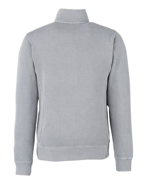 J. America Unisex Pigment-Dyed Fleece Quarter-Zip Pullover thumbnail 3