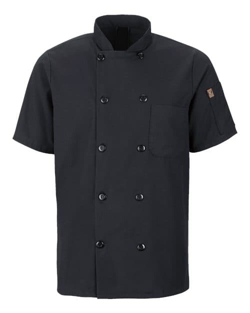 Chef Designs Mimix™ Short Sleeve Chef Coat with OilBlok thumbnail 2