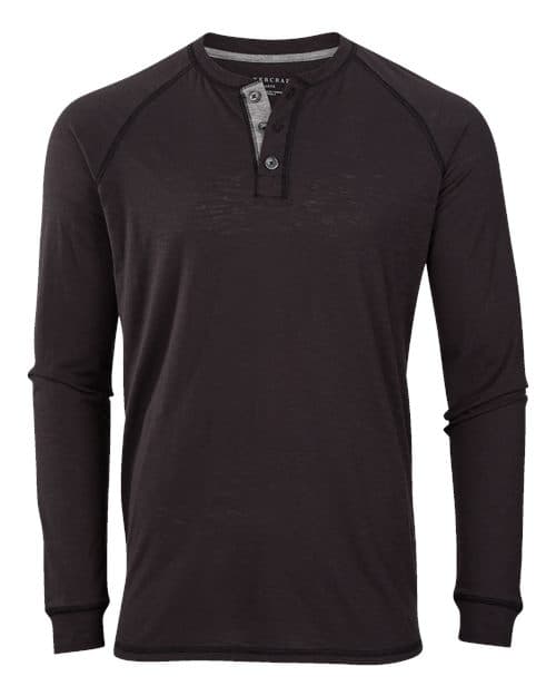 Boxercraft Unisex Henley Long Sleeve T-Shirt thumbnail 3