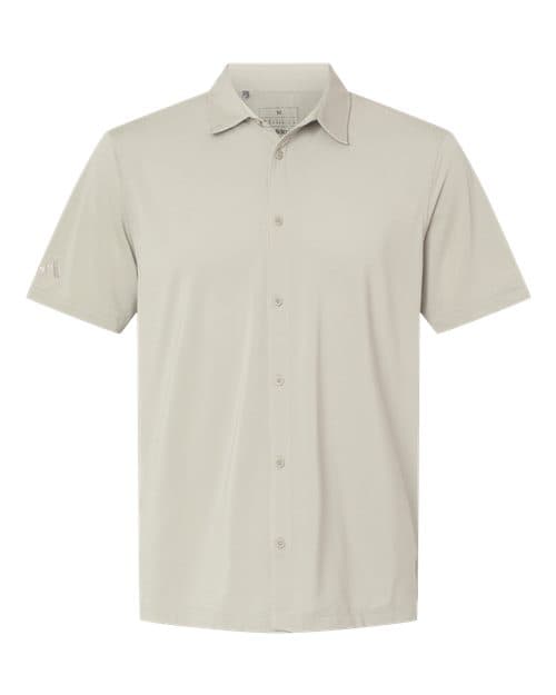 Adidas Men's Full Button Down Short Sleeve Shirt thumbnail 3