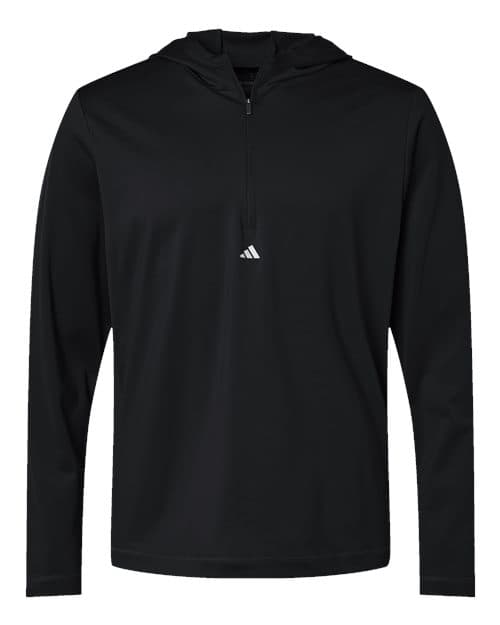 Adidas Men's Lightweight Quarter-Zip Hooded Pullover thumbnail 3