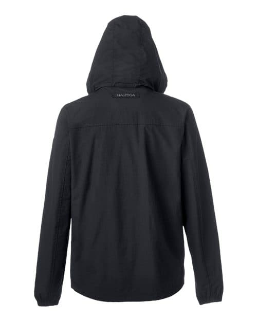 Nautica Men's Voyage Hooded Rain Jacket thumbnail 3