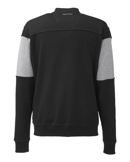 Nautica Unisex Anchor Fleece Colorblocked Bomber Jacket thumbnail 3