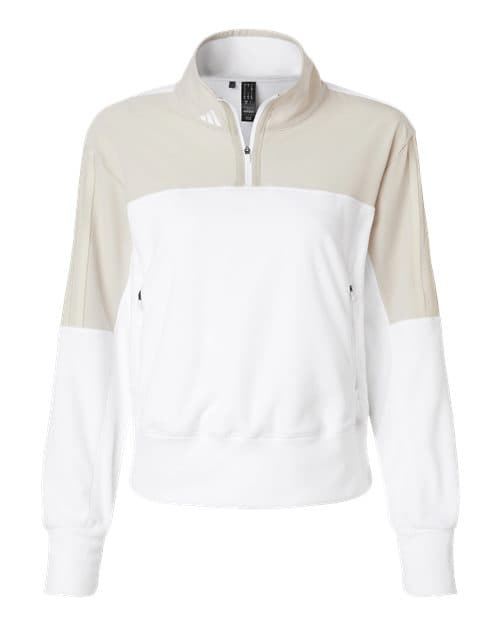 Adidas Women's Fleece Quarter-Zip Pullover thumbnail 3