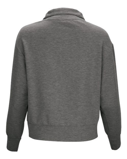 Boxercraft Women's Dream Crop Fleece Quarter-Zip thumbnail 3