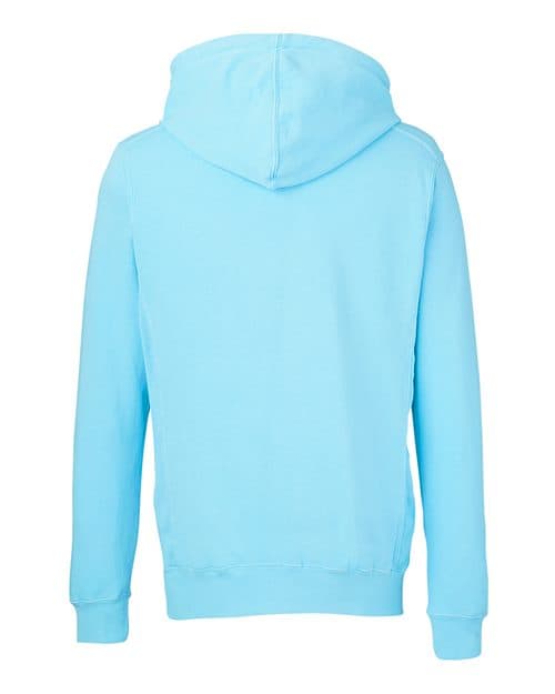J. America Unisex Pigment-Dyed Fleece Hooded Sweatshirt thumbnail 3