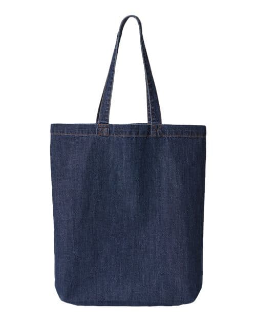 Liberty Bags Cotton Denim Gusseted Tote Bag thumbnail 3