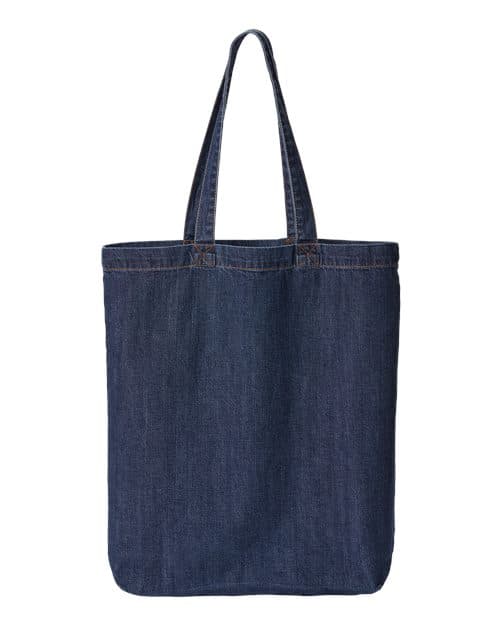Liberty Bags Cotton Denim Gusseted Tote Bag thumbnail 2