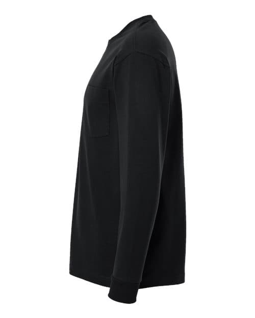 American Apparel Unisex Super Heavyweight Long Sleeve Pocket Tee thumbnail 6