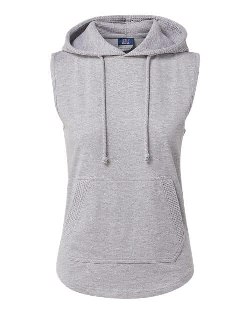 MV Sport Women's Kinsley Sleeveless Hooded Sweatshirt thumbnail 2