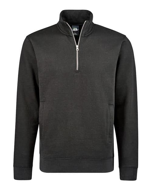 J. America Unisex BTB Fleece Quarter-Zip Sweatshirt thumbnail 2