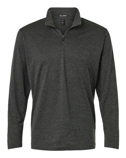 AllPro Men's Pro-Lock Performance Mélange Quarter-Zip Pullover thumbnail 3