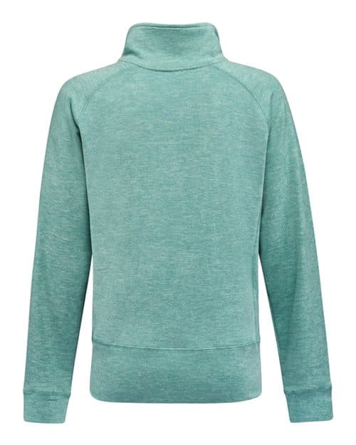 J. America Women's Electric Fleece Quarter-Zip Sweatshirt thumbnail 3
