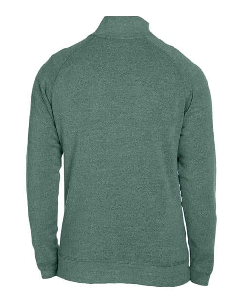 J. America Men's Triblend Quarter-Zip Sweatshirt thumbnail 4
