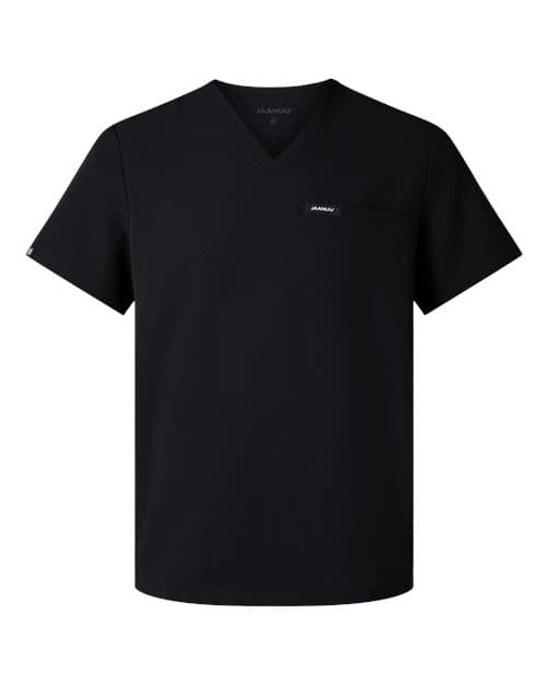 Jaanuu Men's Platt 3-Pocket Scrub V-Neck Top thumbnail 3