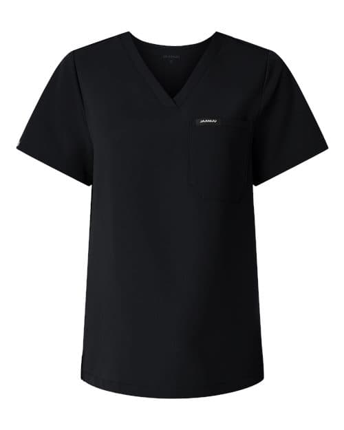Jaanuu Women's Rhena Essential 1-Pocket Scrub V-Neck Top thumbnail 3