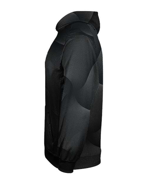 Badger Youth Warp Hooded Long Sleeve T-Shirt thumbnail 4