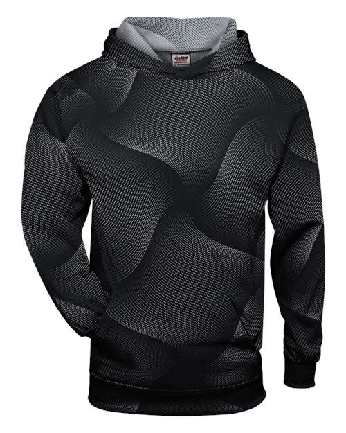 Badger Youth Warp Hooded Long Sleeve T-Shirt thumbnail 2