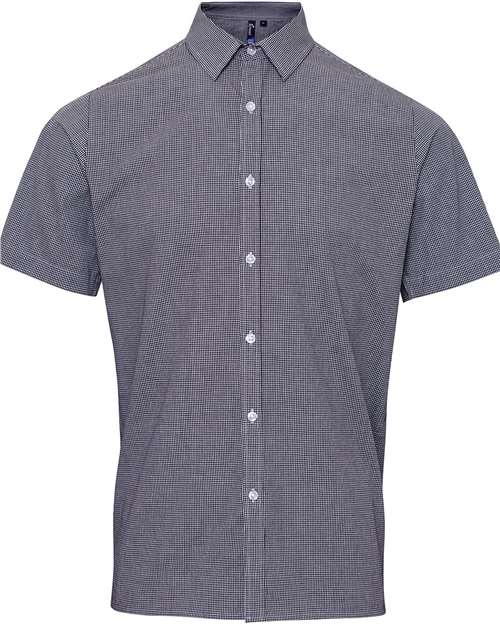 Artisan Collection by Reprime Men's Microcheck Gingham Cotton Shirt (RP221) thumbnail 3
