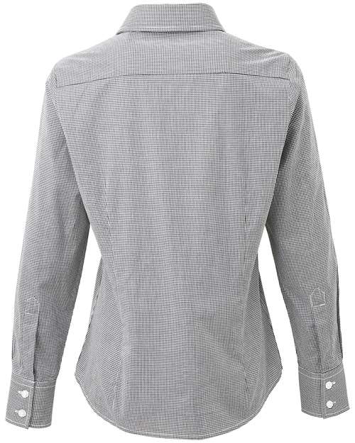 Artisan Collection by Reprime Women's Microcheck Gingham Cotton Shirt thumbnail 4