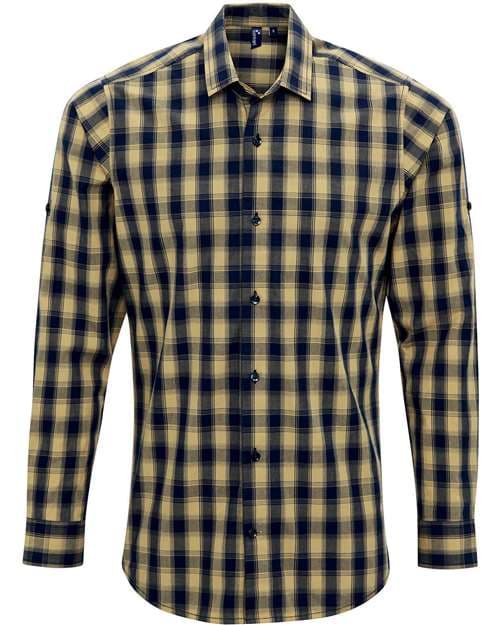 Artisan Collection by Reprime Men's Mulligan Check Cotton Shirt thumbnail 3