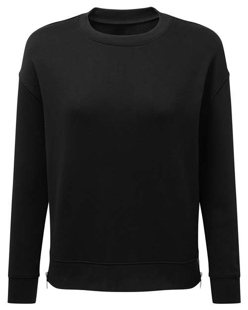 TriDri Women's Billie Side-Zip Crewneck Sweatshirt thumbnail 3