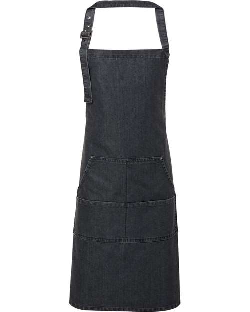 Artisan Collection by Reprime Jeans Stitch Denim Bib Apron thumbnail 3