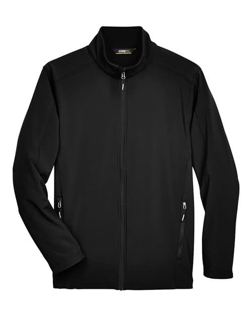 CORE365 Men's Cruise Two-Layer Fleece Bonded Soft Shell Jacket thumbnail 3
