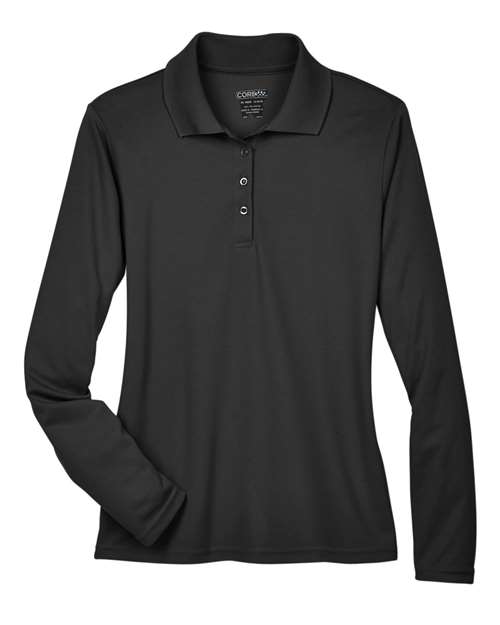 CORE365 Women's Pinnacle Performance Long Sleeve Piqué Polo thumbnail 3