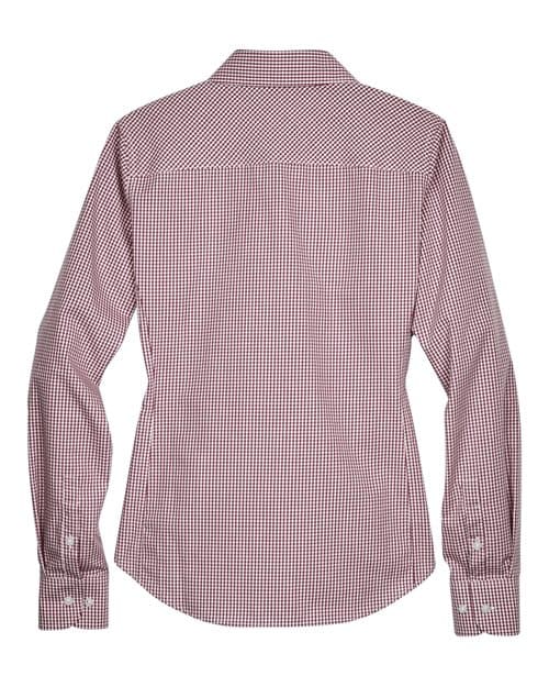 Devon & Jones Women's Crown Collection® Gingham Check Woven Dress Shirt thumbnail 4