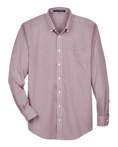 Devon & Jones Men's Crown Collection® Gingham Check Woven Dress Shirt thumbnail 3