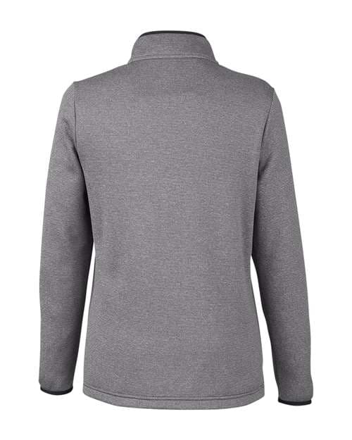 CORE365 Women's Venture Heathered Stripe Quarter-Zip Pullover thumbnail 4