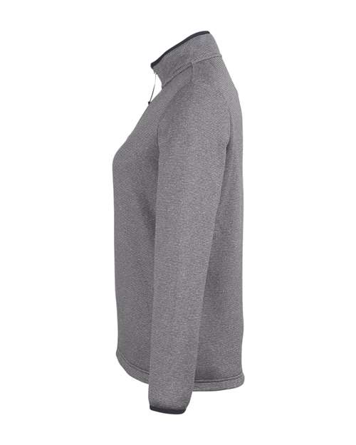 CORE365 Women's Venture Heathered Stripe Quarter-Zip Pullover thumbnail 6