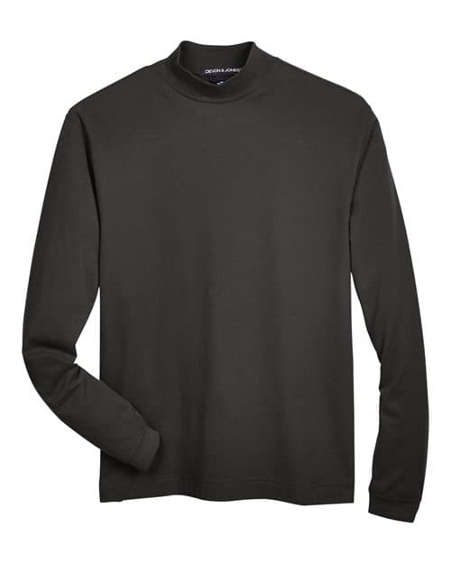 Devon & Jones Unisex Sueded Jersey Mock Neck T-Shirt thumbnail 3