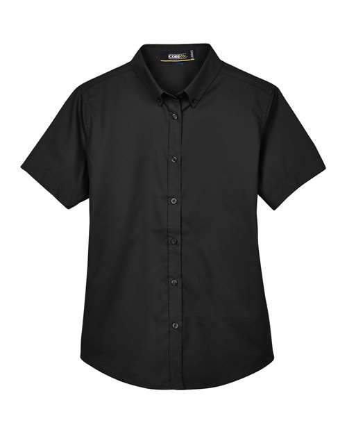 CORE365 Women's Optimum Short Sleeve Twill Shirt thumbnail 3