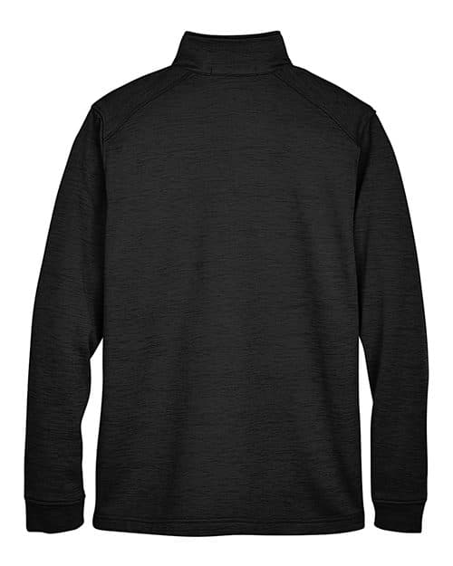 Devon & Jones Men's Newbury Mélange Fleece Quarter-Zip Pullover thumbnail 4