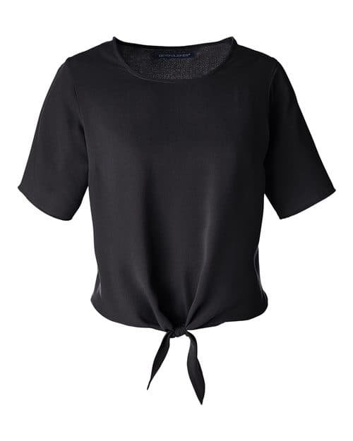 Devon & Jones Women's Perfect Fit™ Tie Front Blouse thumbnail 3
