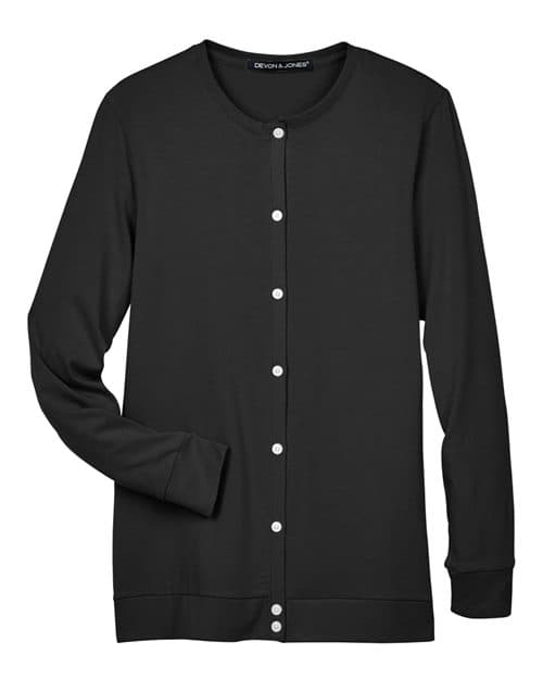 Devon & Jones Women's Perfect Fit™ Ribbon Cardigan thumbnail 3